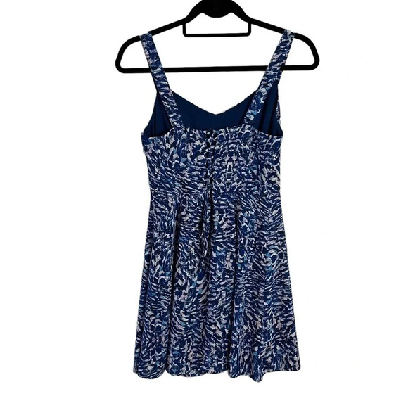 Aqua Dress Size XS Blue and Pink Abstract Geometric Sleeveless Above The Knee - Picture 2 of 6